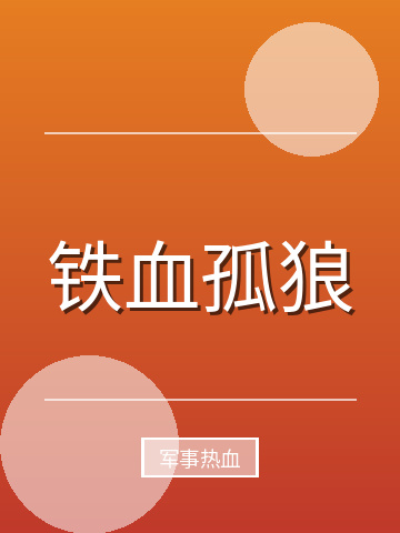 铁血孤狼小说封面