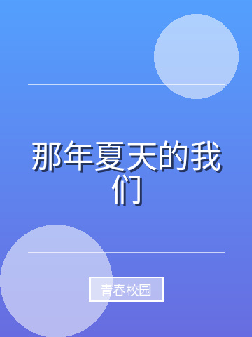 那年夏天的我们小说封面