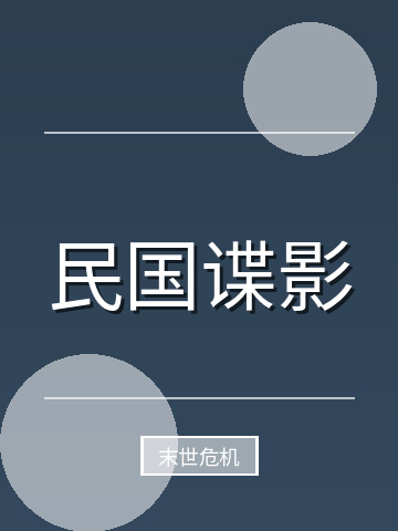 民国谍影小说封面